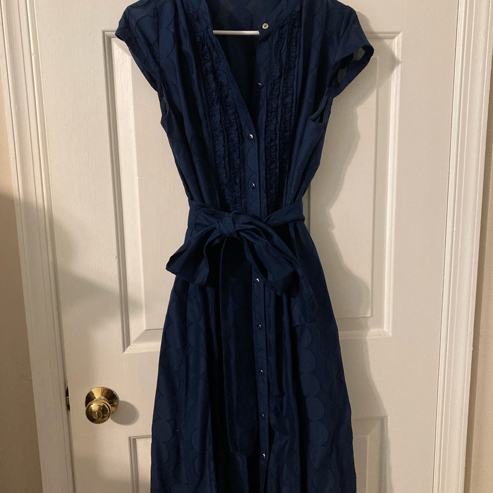 Ann Taylor Blue Shirtdress